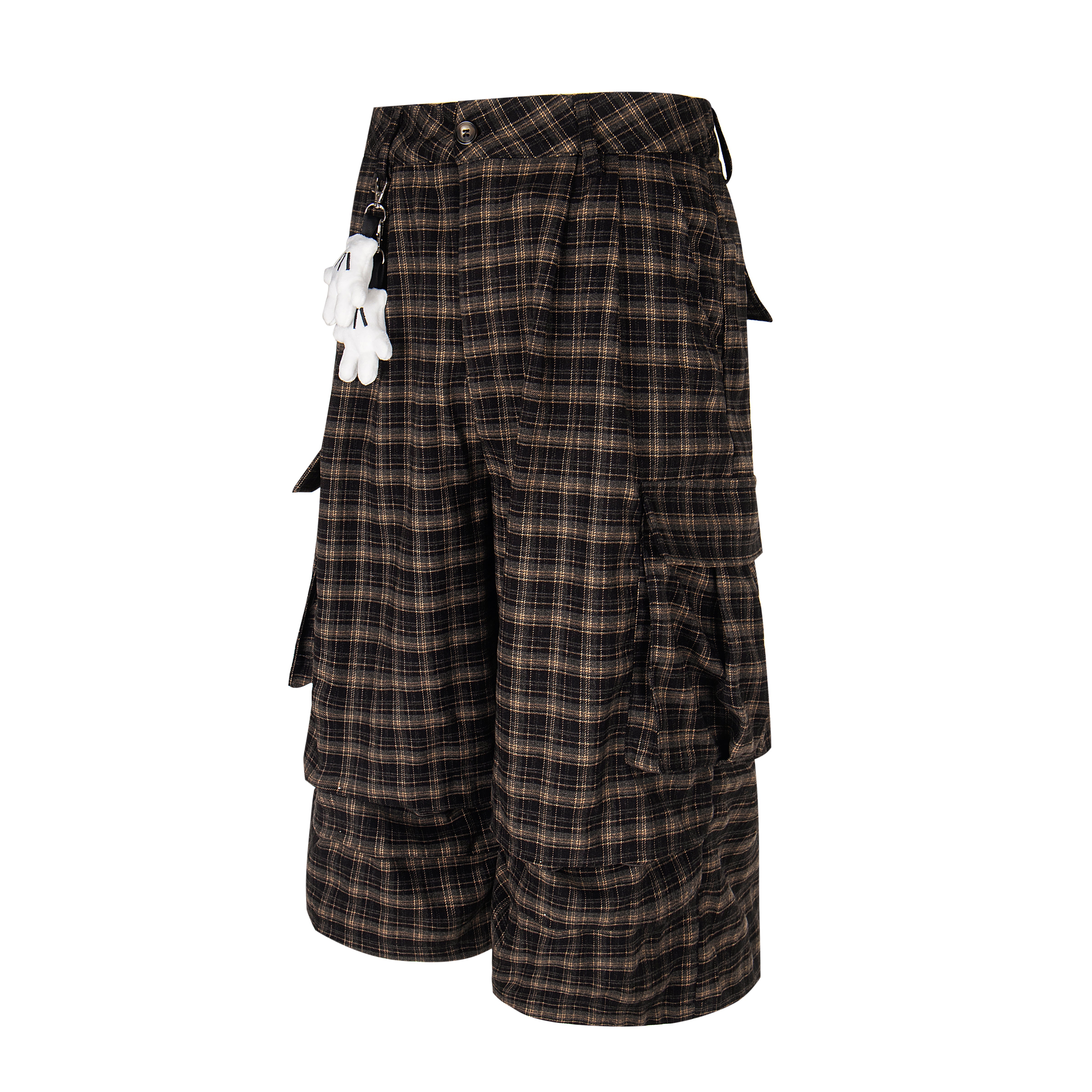 3-6-5.shop Plaid Cargo Shorts