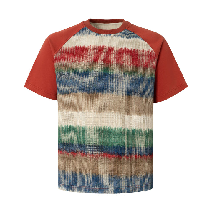3-6-5.shop Gradient Stripe Raglan Tee