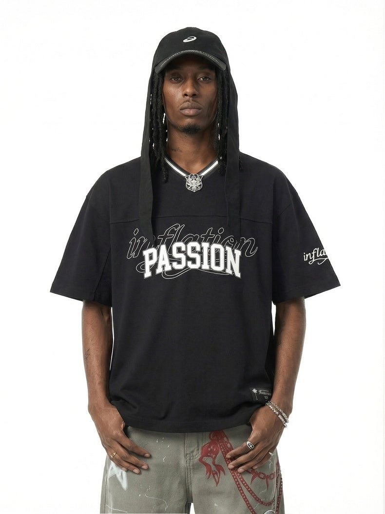 3-6-5.shop Passion Graphic V-Neck Tee