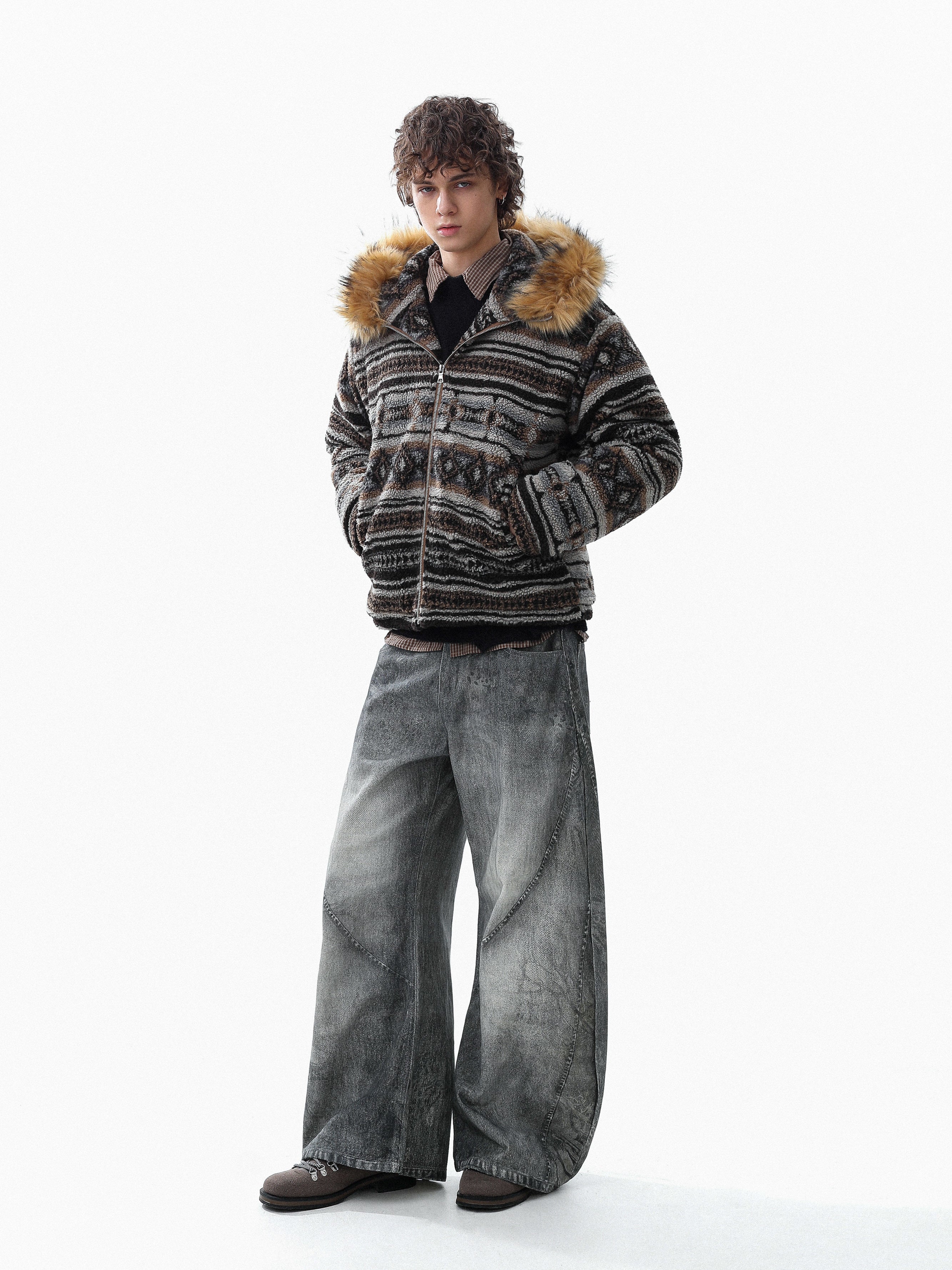 3-6-5.shop Nordic Fur-Trim Performance Zip Jacket
