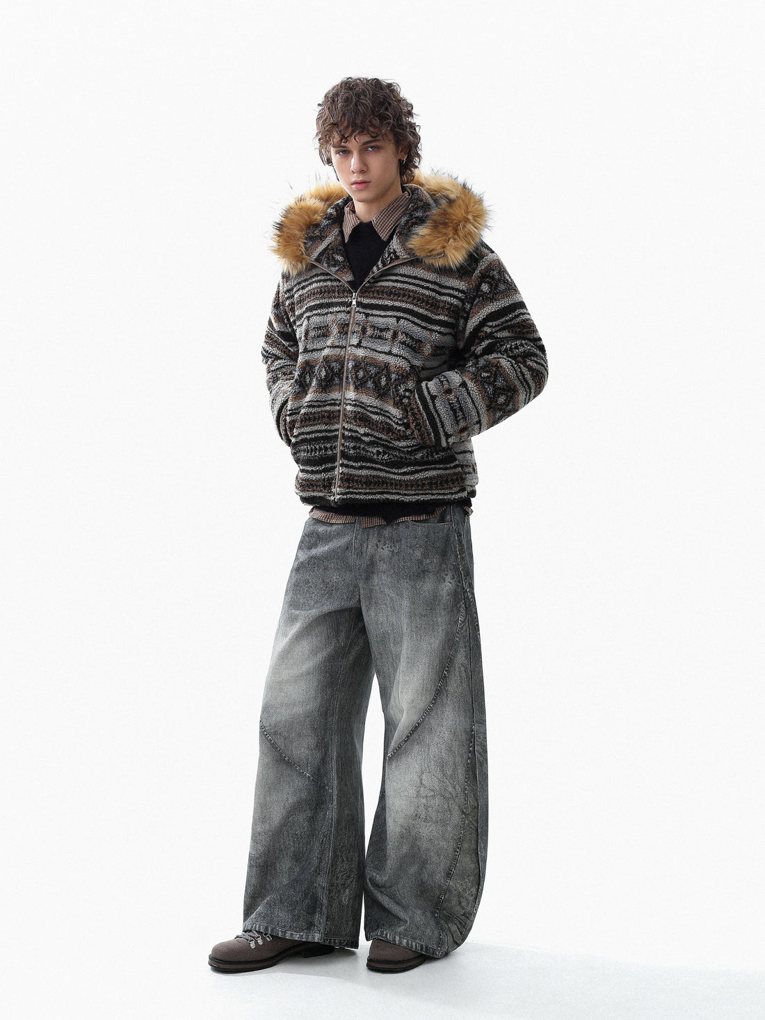 3-6-5.shop Nordic Fur-Trim Performance Zip Jacket