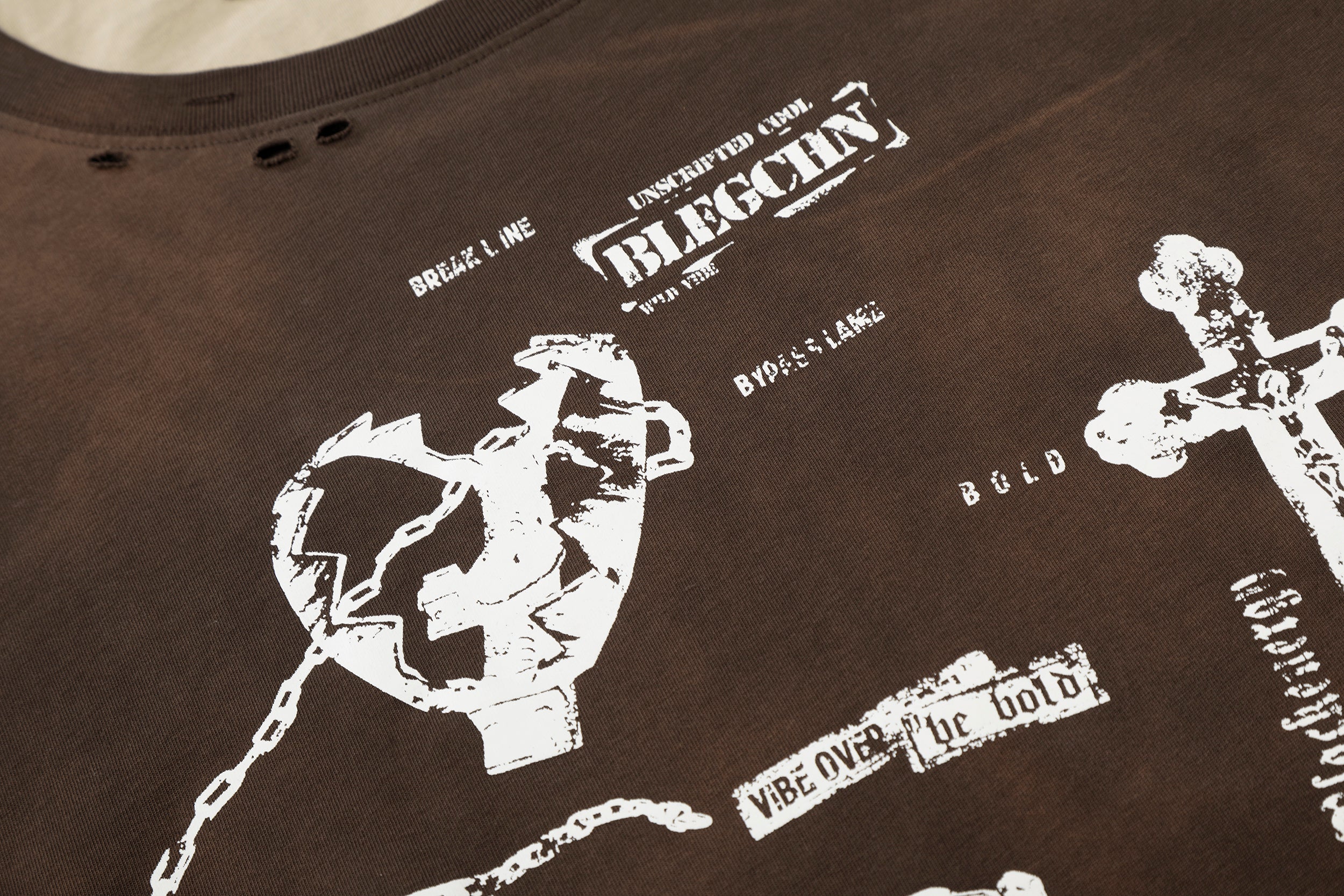 3-6-5.shop Layered Long Sleeve Graphic T-Shirt
