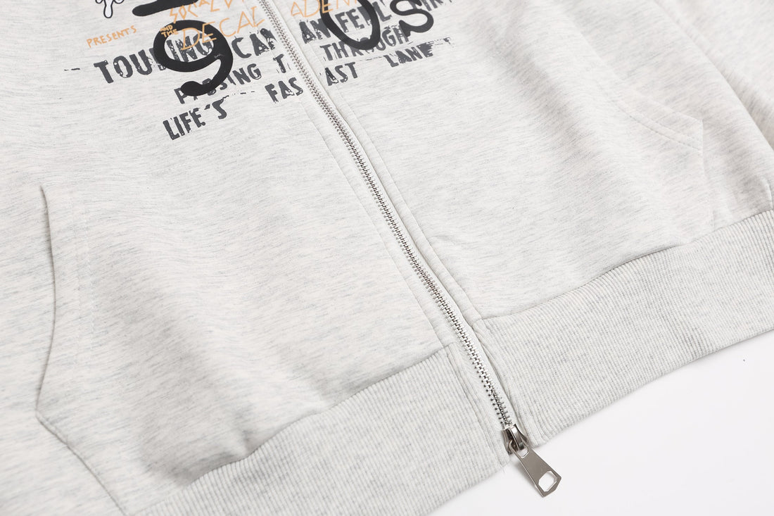 3-6-5.shop Graphic Zip Hoodie
