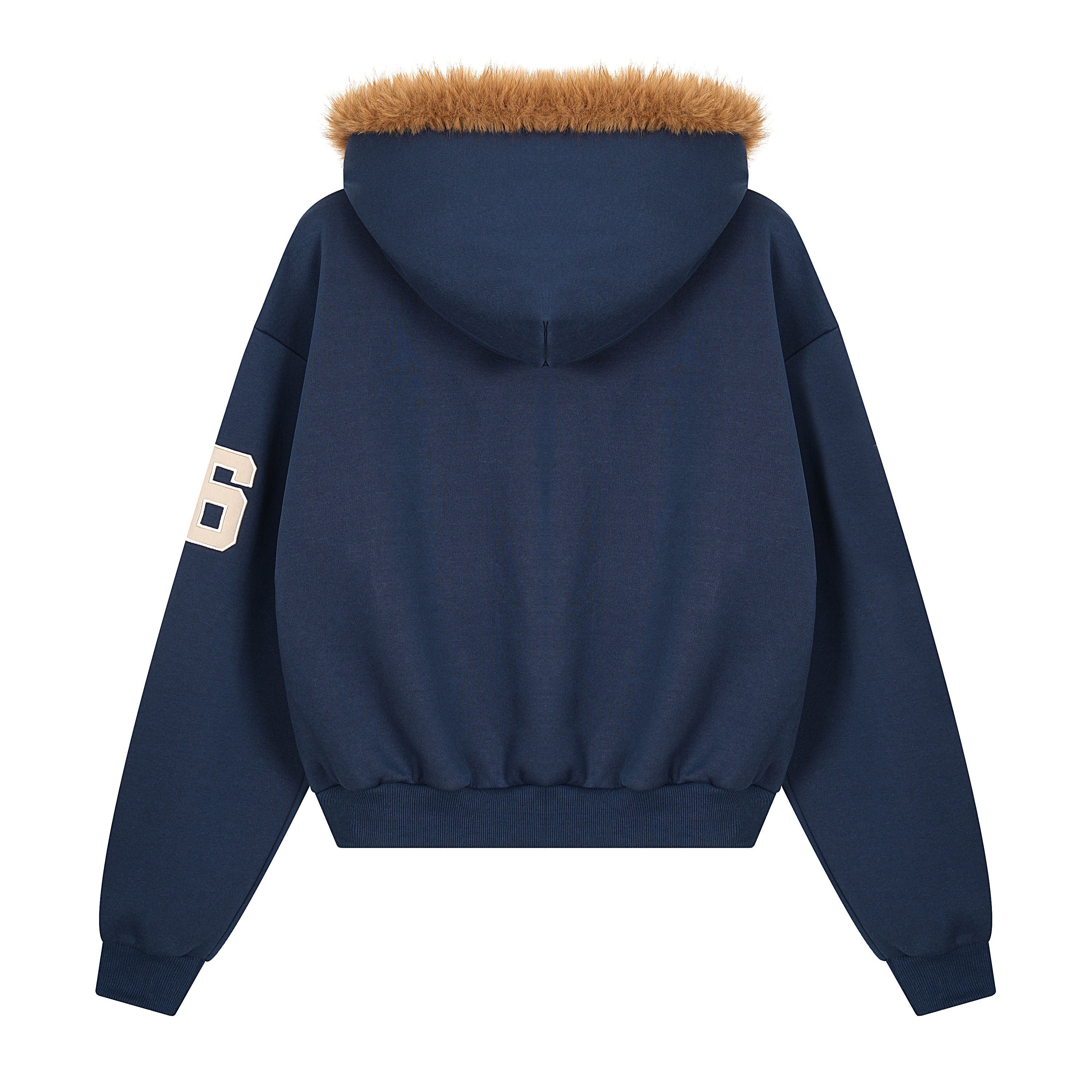 3-6-5.shop NYC Fur-Lined Zip Hoodie