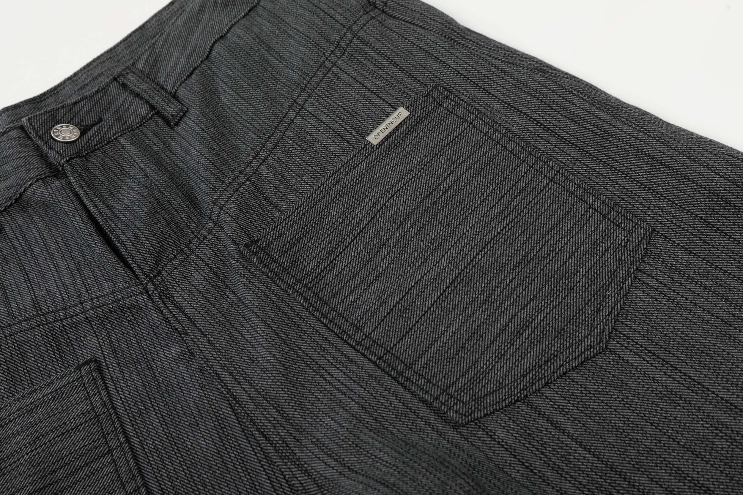 3-6-5.shop Textured Wide-Leg Utility Pants