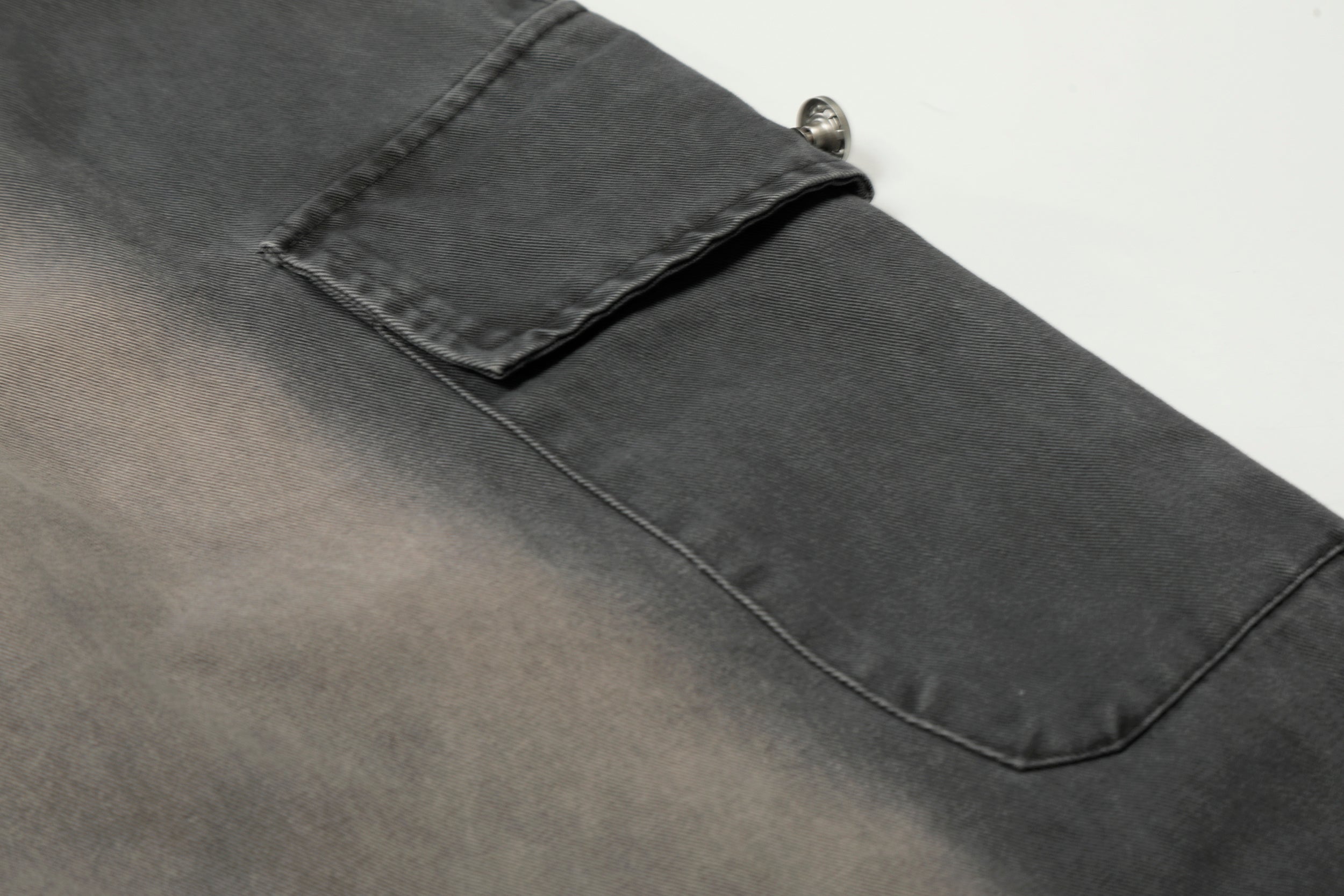3-6-5.shop Washed Cargo Wide-Leg Pants