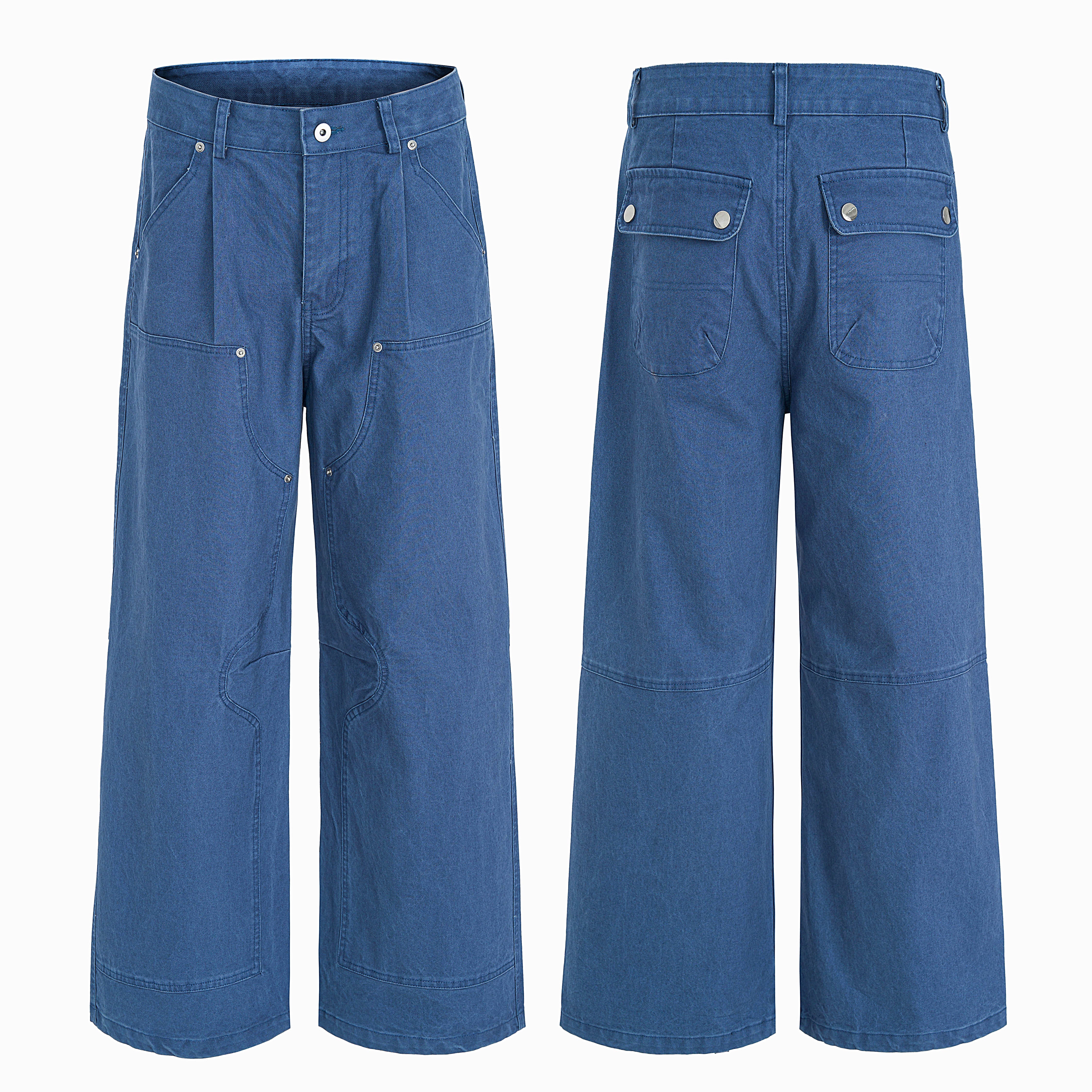 3-6-5.shop Utility Panel Wide-Leg Pants