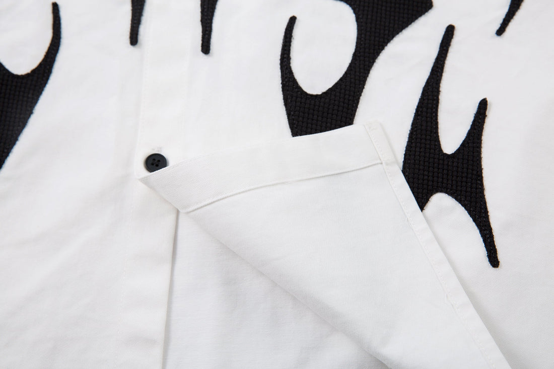 3-6-5.shop Tribal Flame Layered Shirt