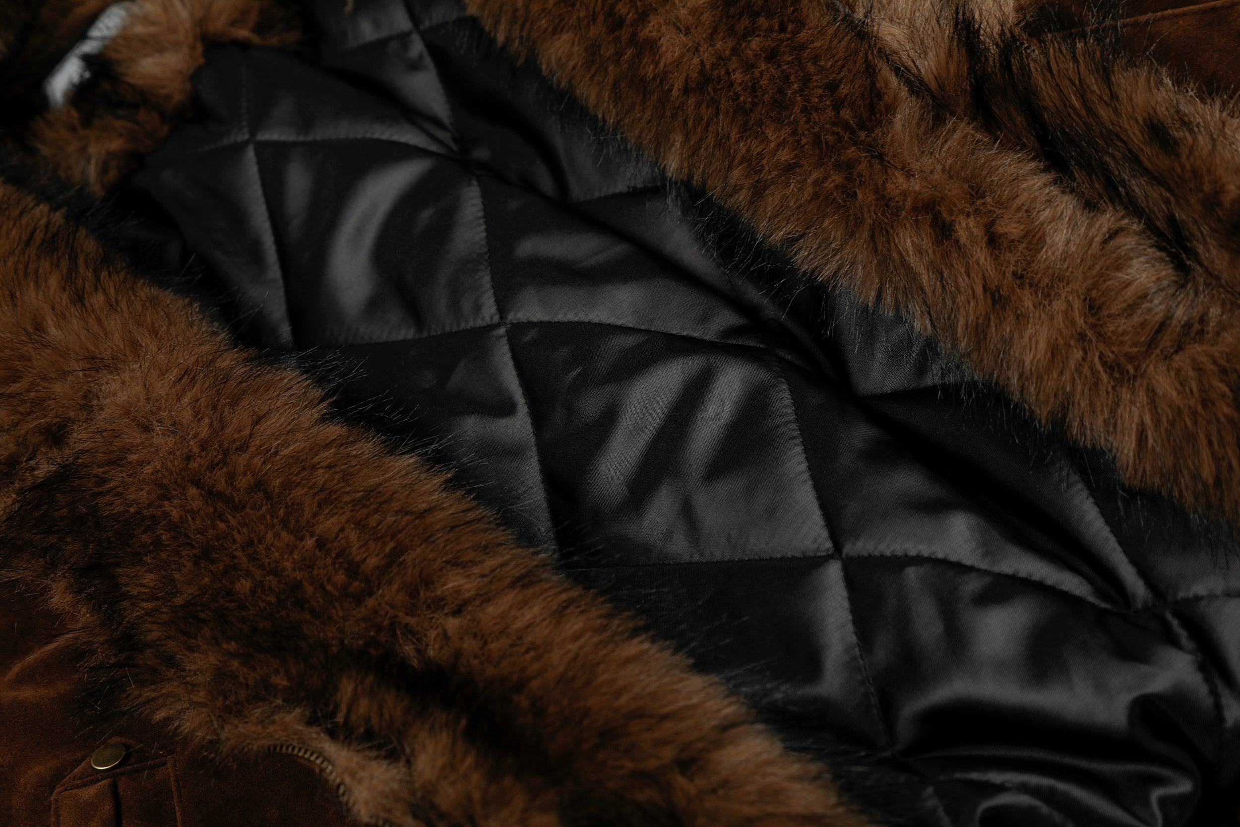 3-6-5.shop Faux Suede Fur-Lined Jacket