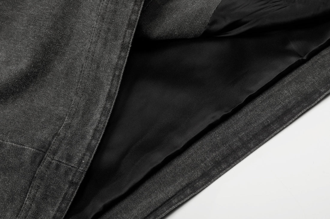 3-6-5.shop Vintage Cross Detail Jacket