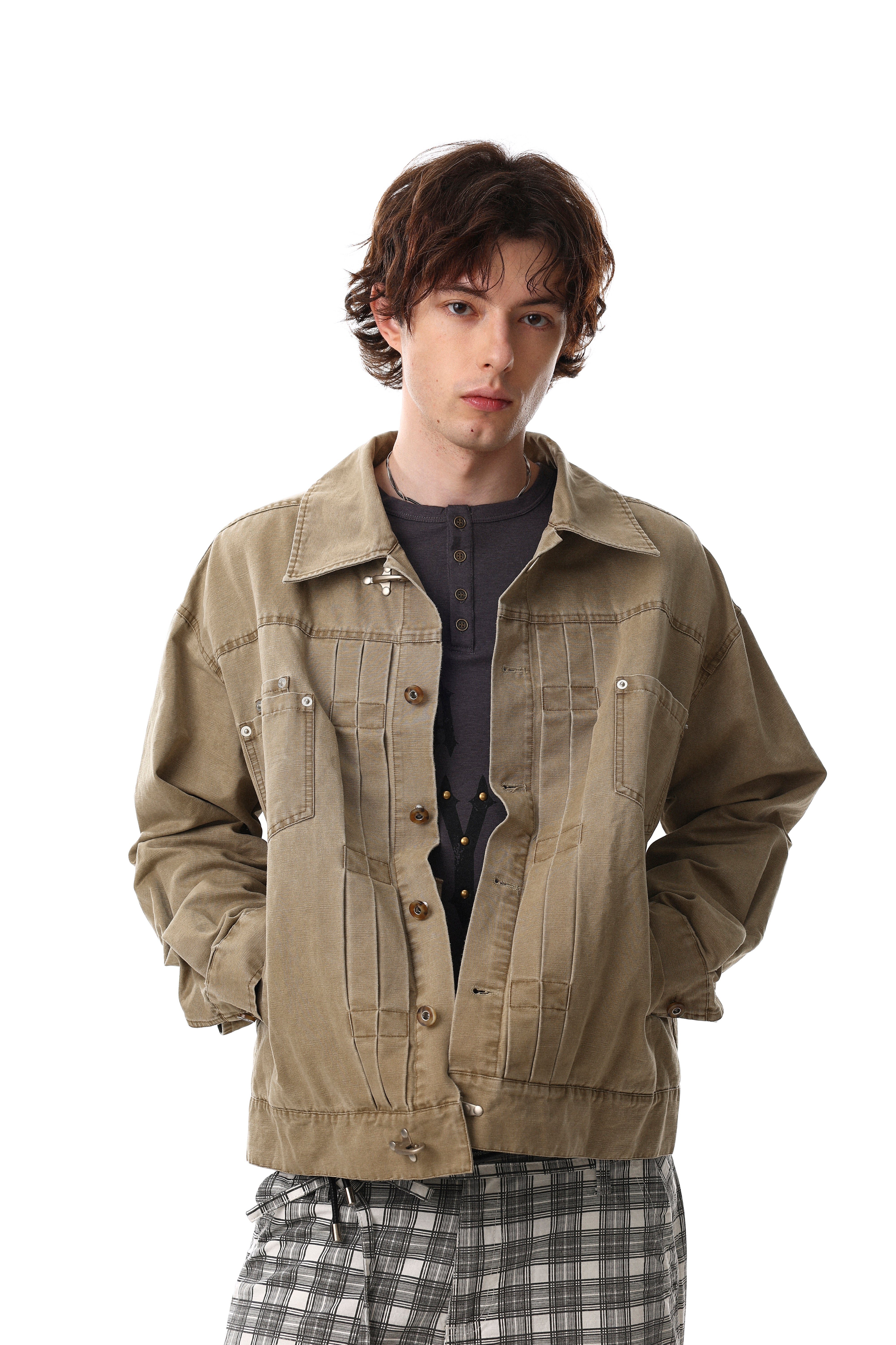 3-6-5.shop Washed Denim Jacket