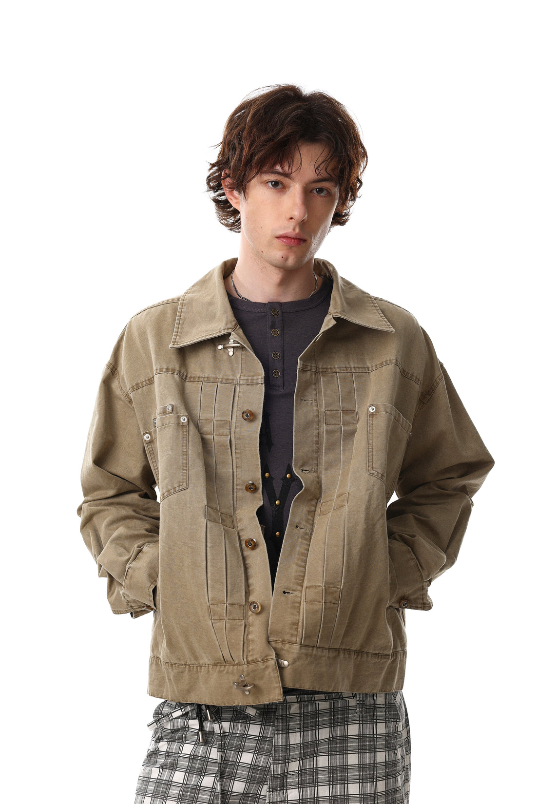 3-6-5.shop Washed Denim Jacket