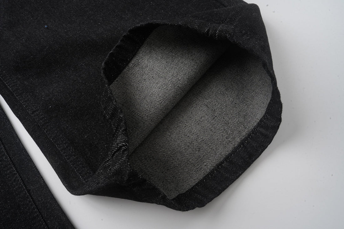 3-6-5.shop Cross Pocket Graphic Wide-Leg Jeans