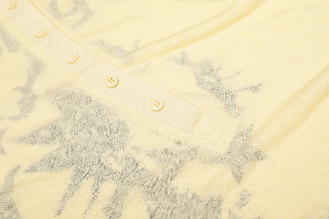 3-6-5.shop Graphic Long Sleeve Henley Tee