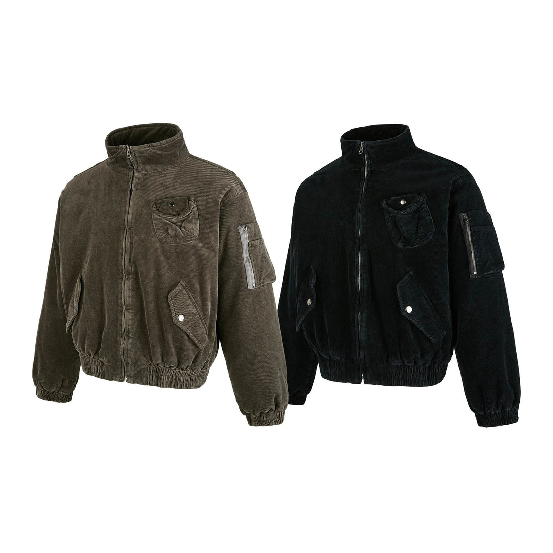 3-6-5.shop Corduroy Utility Bomber Jacket