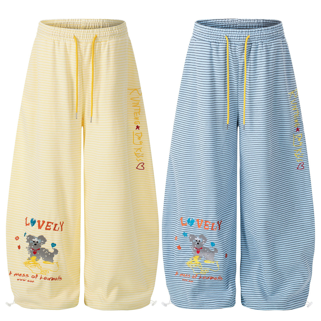 3-6-5.shop Playful Striped Balloon Sweatpants