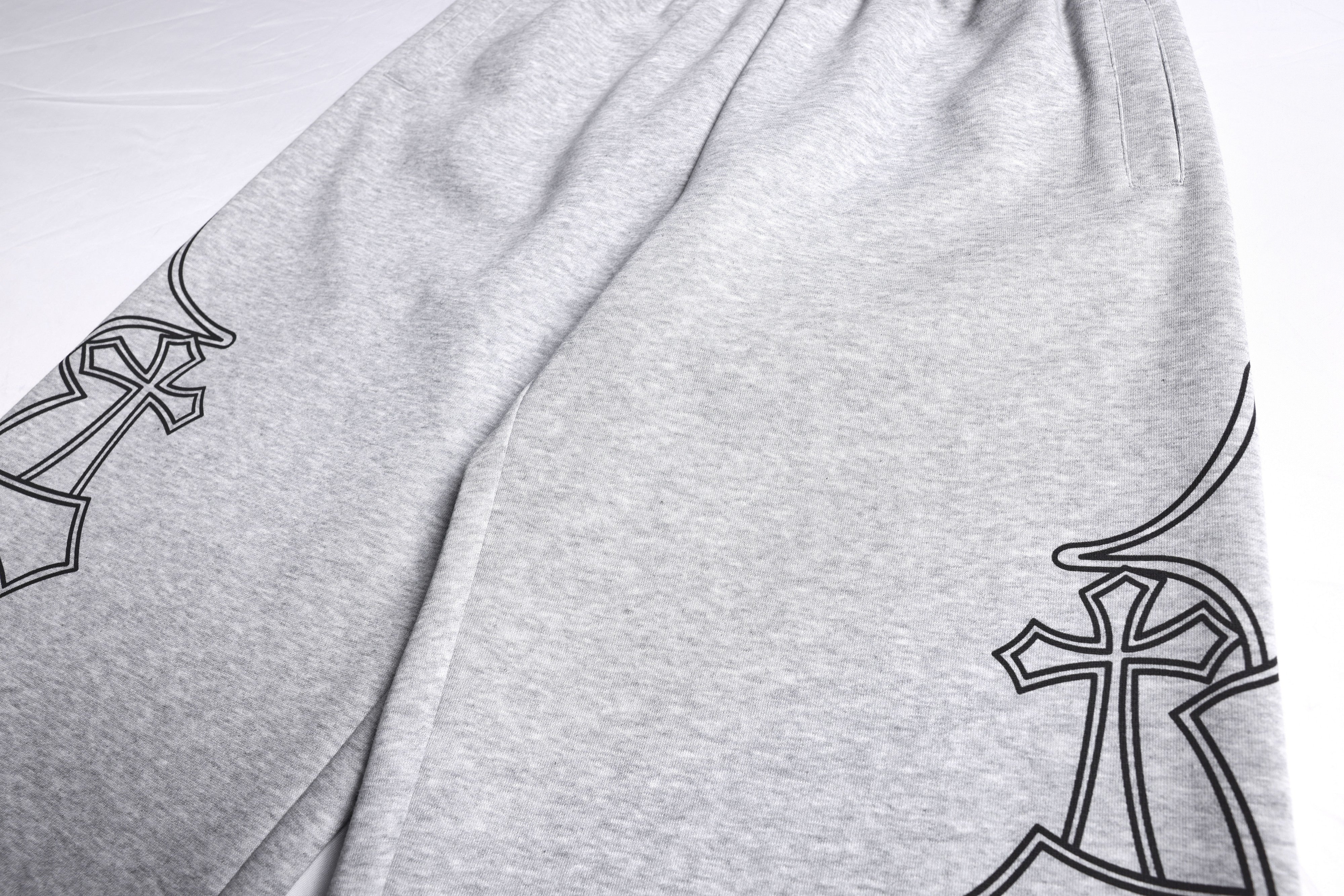 3-6-5.shop Gothic Outline Wide-Leg Sweatpants