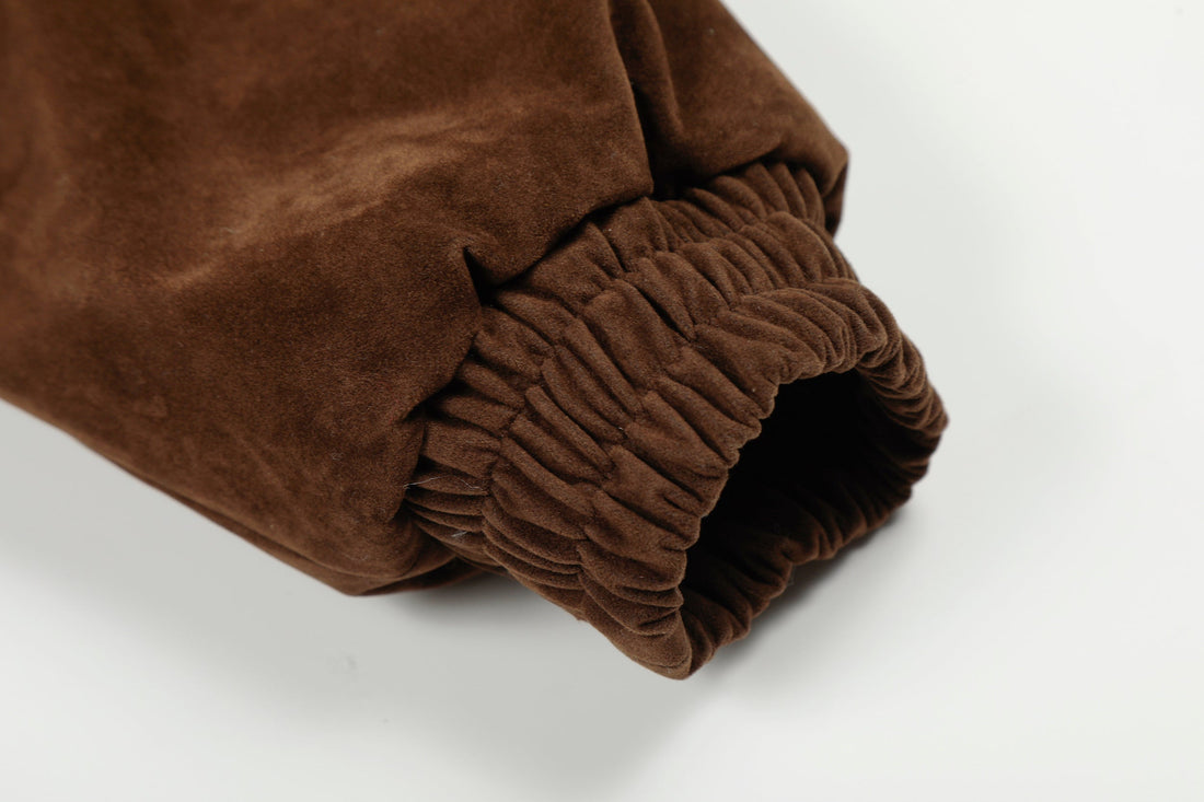 3-6-5.shop Faux Suede Fur-Lined Jacket