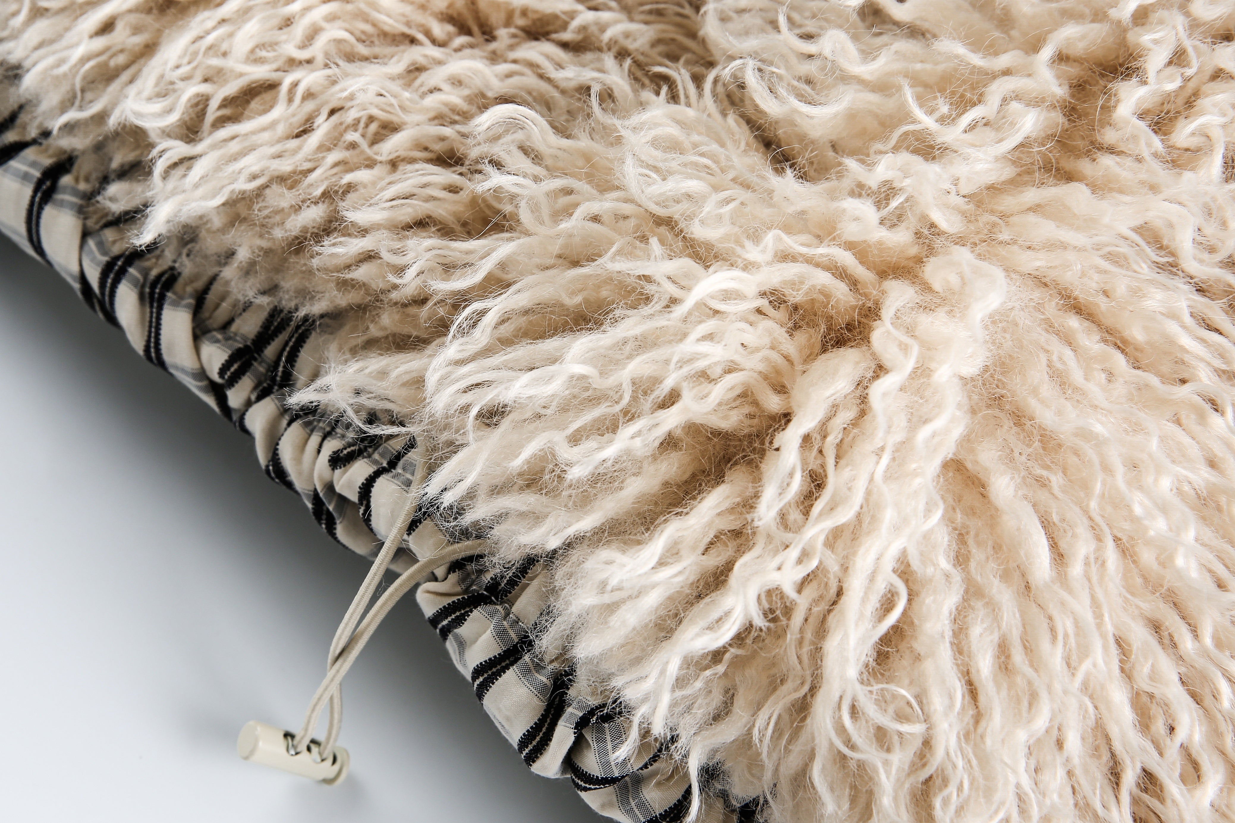 3-6-5.shop Checkered Faux-Fur Lined Jacket