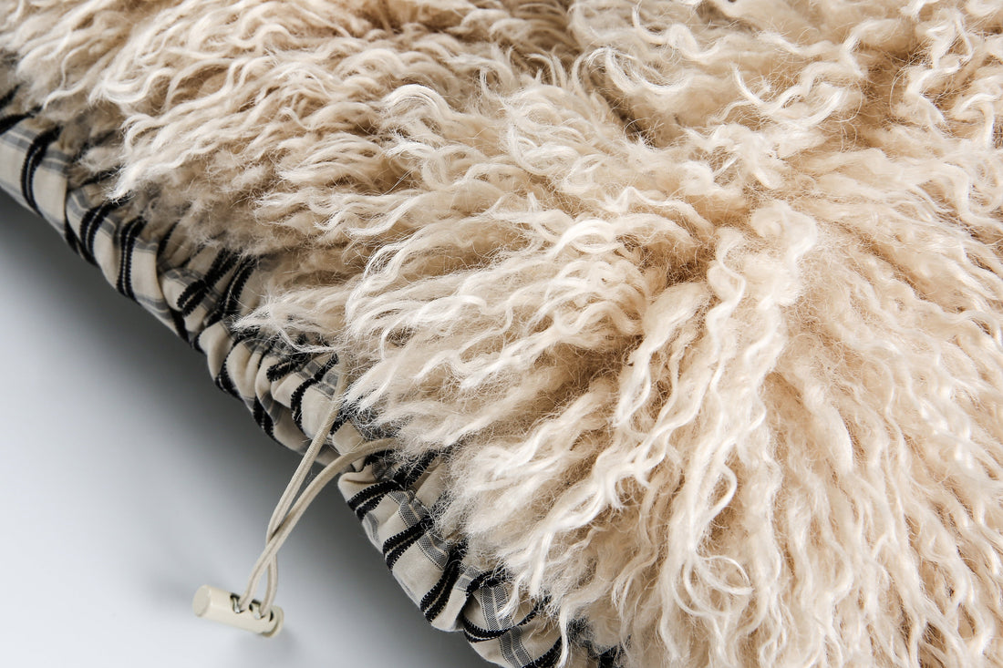3-6-5.shop Checkered Faux-Fur Lined Jacket
