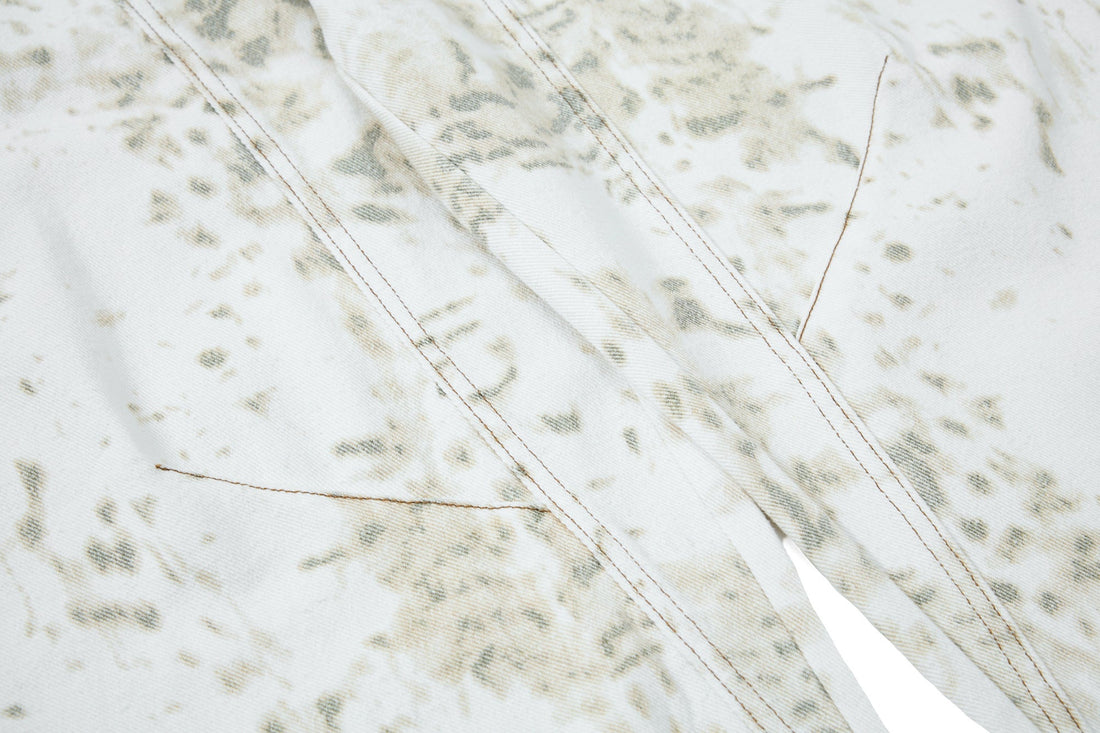 3-6-5.shop Vintage Splatter Barrel Jeans