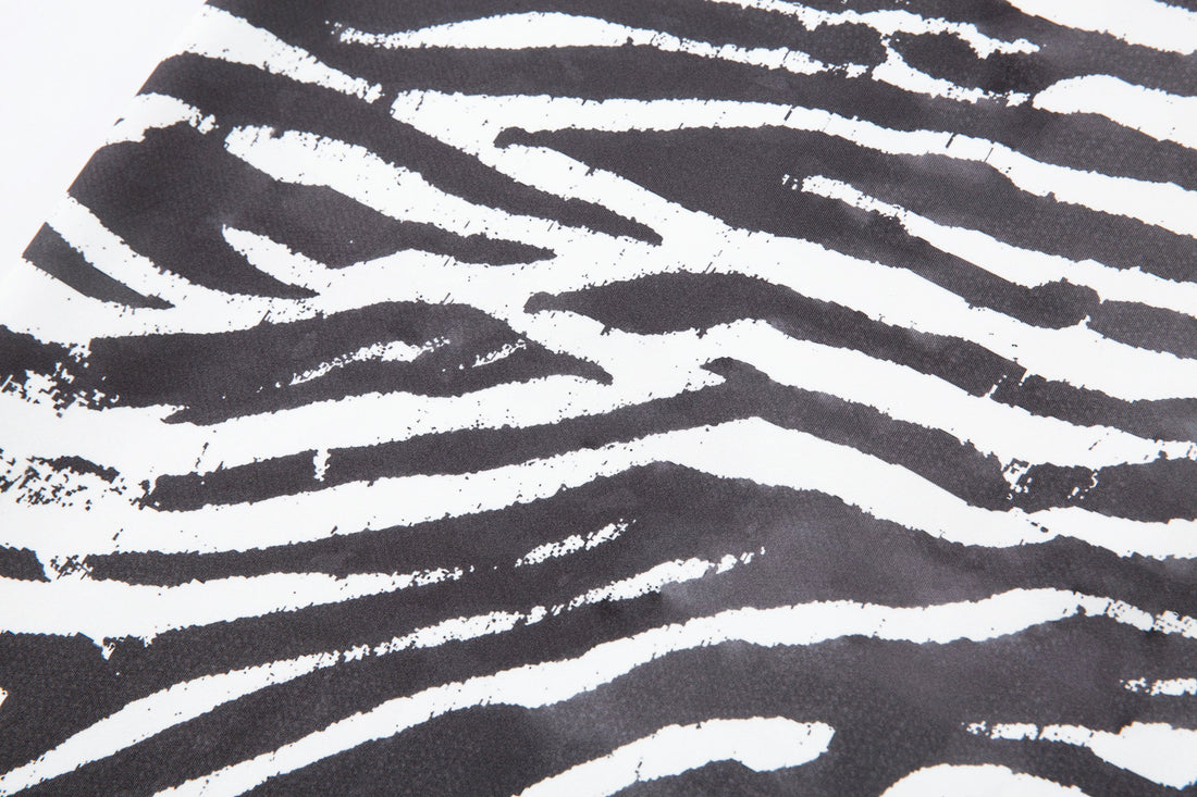 3-6-5.shop Zebra Patch Barrel Pants