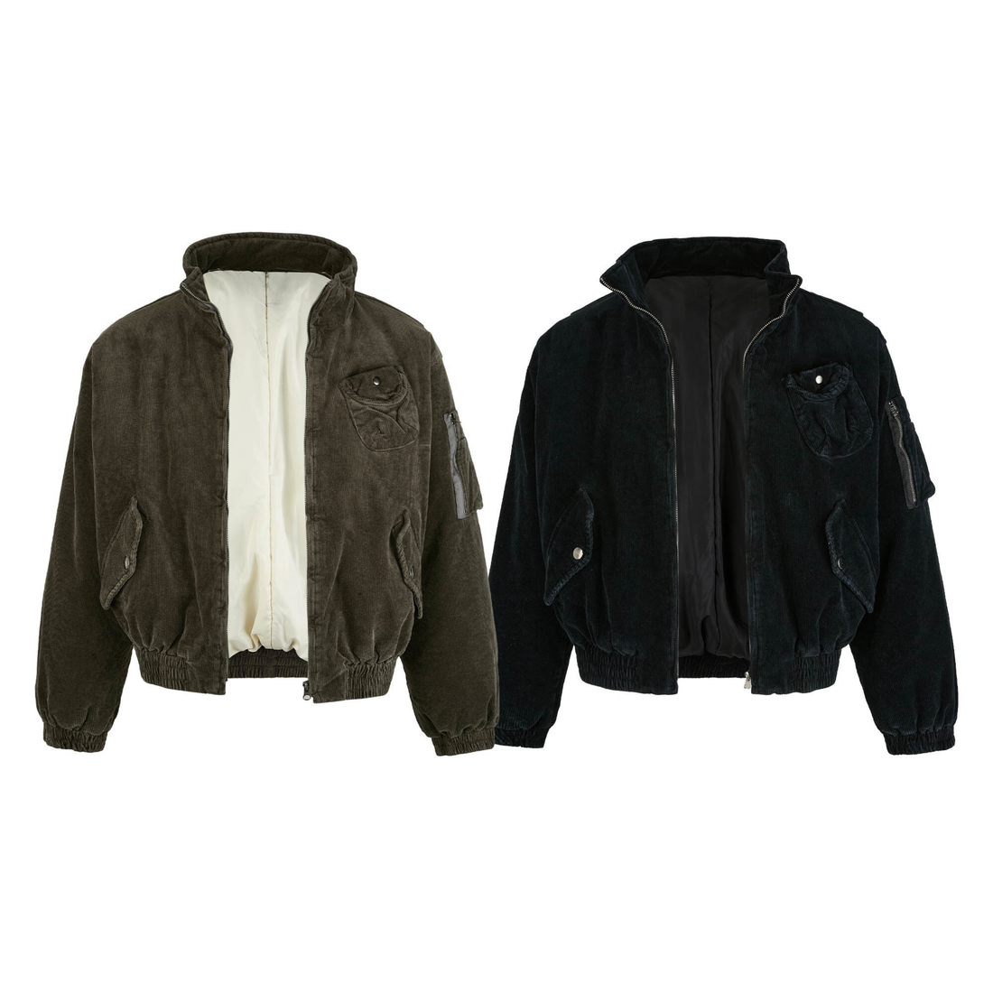 3-6-5.shop Corduroy Utility Bomber Jacket
