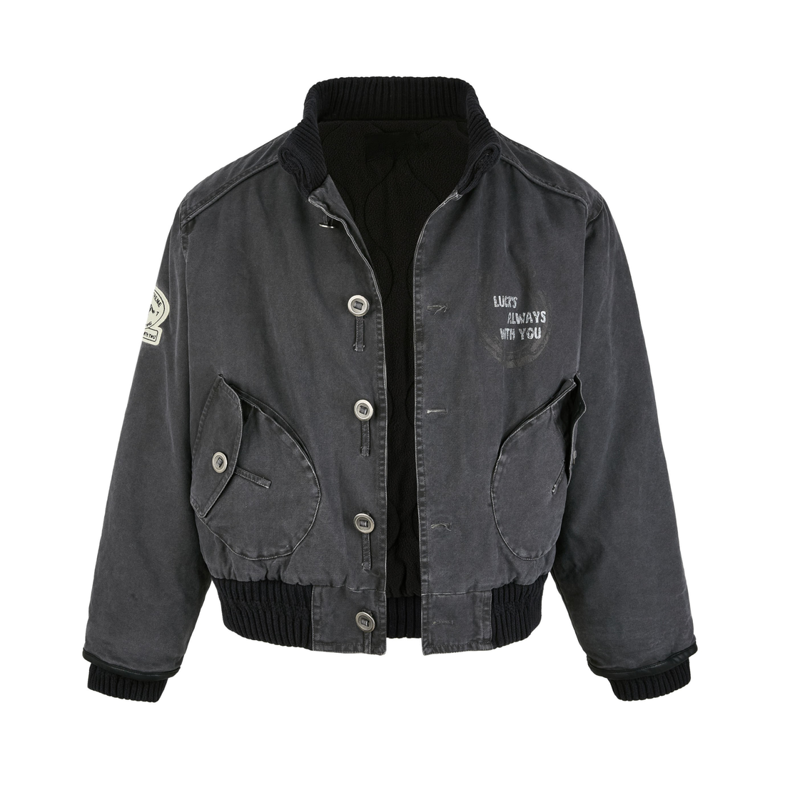 3-6-5.shop Vintage Washed Varsity Jacket