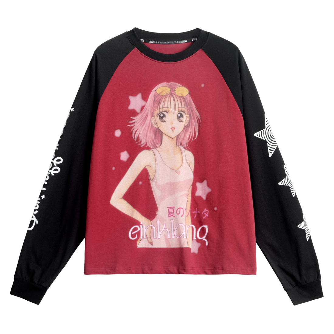 3-6-5.shop Anime Graphic Raglan Long Sleeve Tee