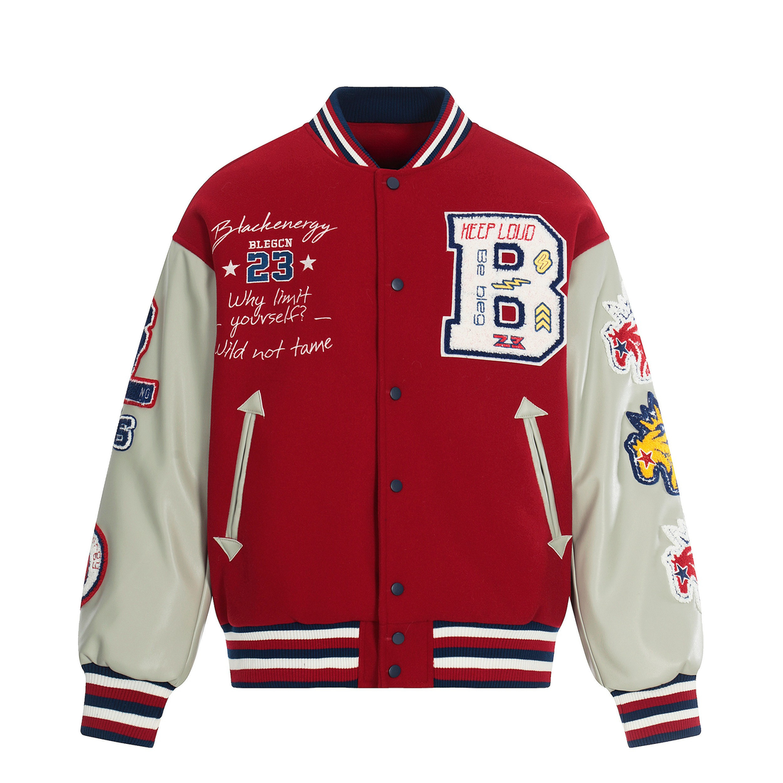 3-6-5.shop Wild at Heart Varsity Jacket