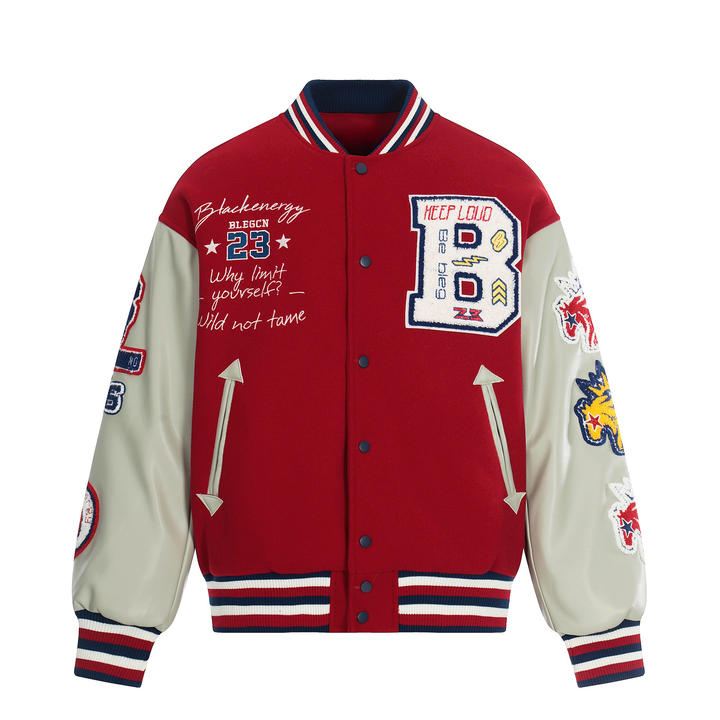 3-6-5.shop Wild at Heart Varsity Jacket