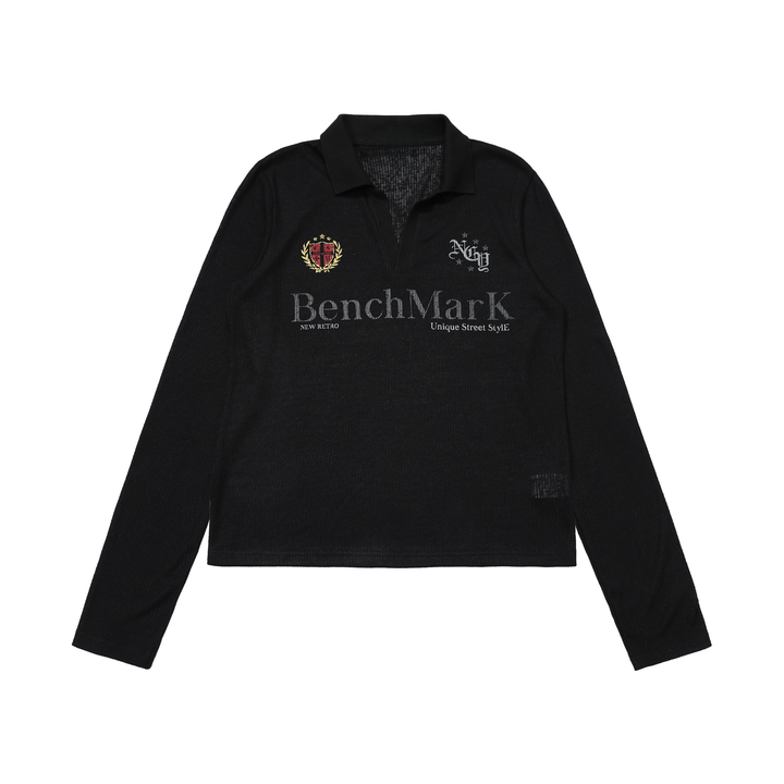 3-6-5.shop Benchmark Long Sleeve Polo