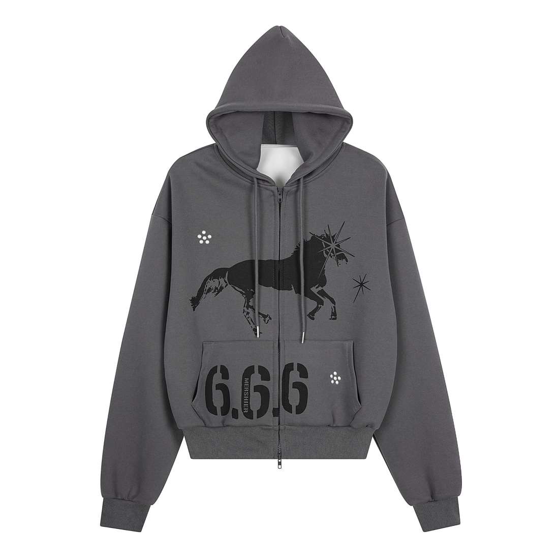 3-6-5.shop Graphic Zip Hoodie