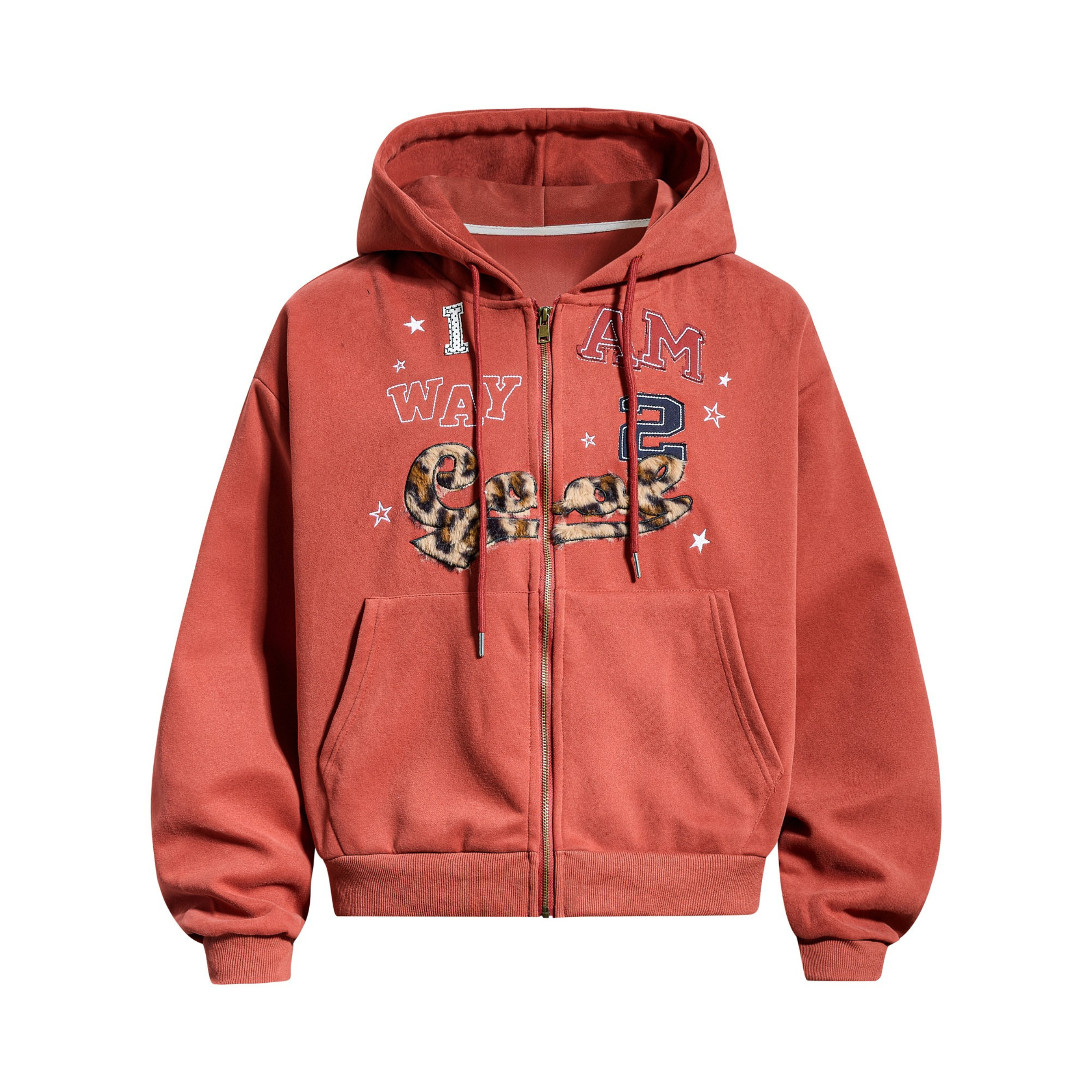 3-6-5.shop Vintage Graphic Zip Hoodie