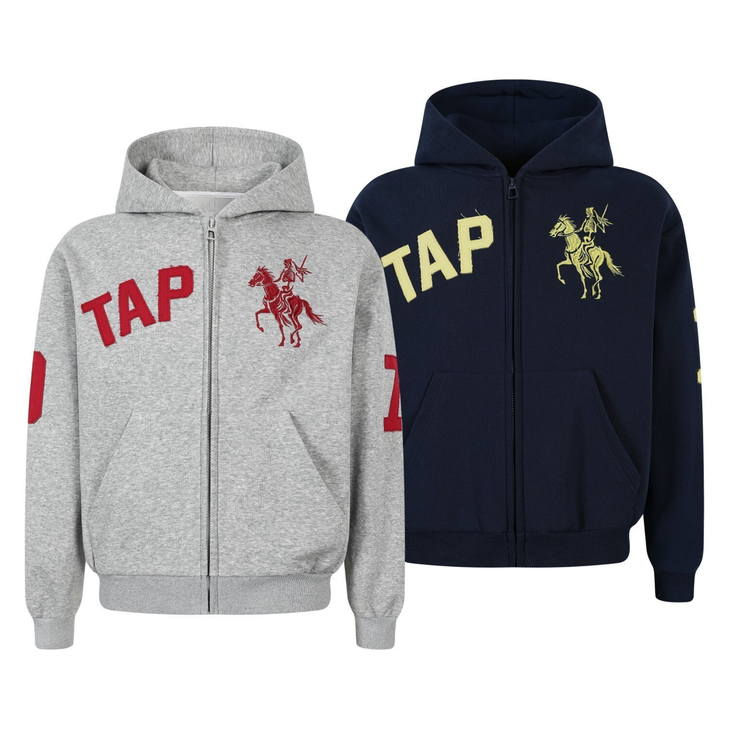 3-6-5.shop Zip-Up Graphic Hoodie