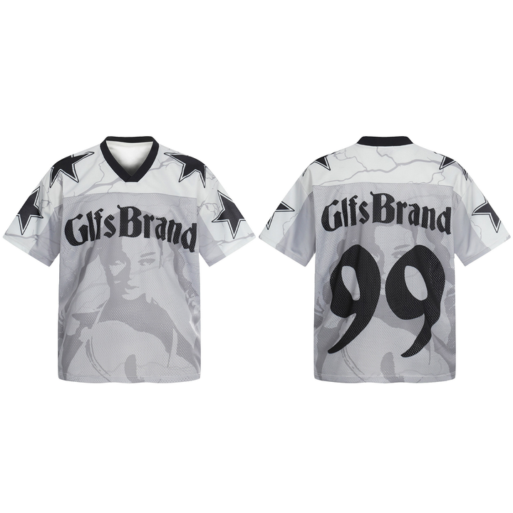 3-6-5.shop Portrait Graphic Mesh Jersey