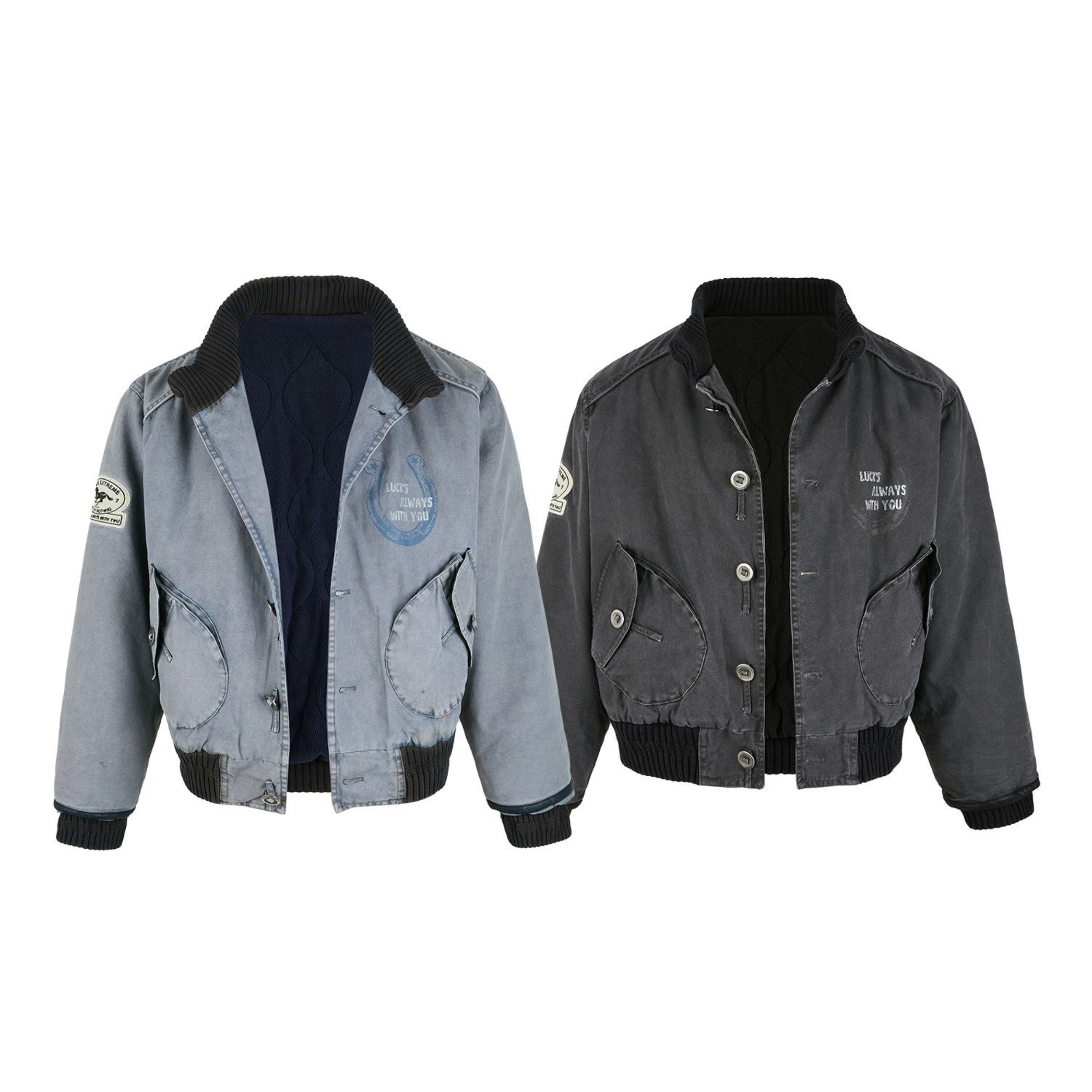 3-6-5.shop Vintage Washed Varsity Jacket