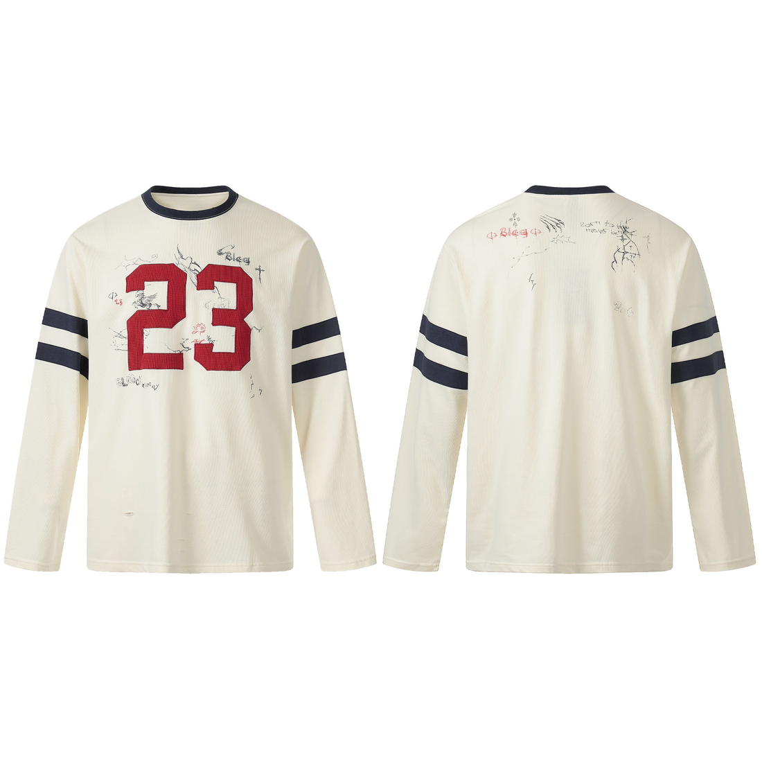 3-6-5.shop Vintage Graphic Long Sleeve Tee