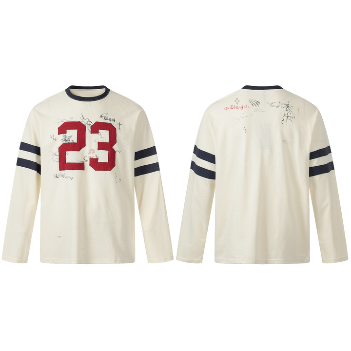 3-6-5.shop Vintage Graphic Long Sleeve Tee