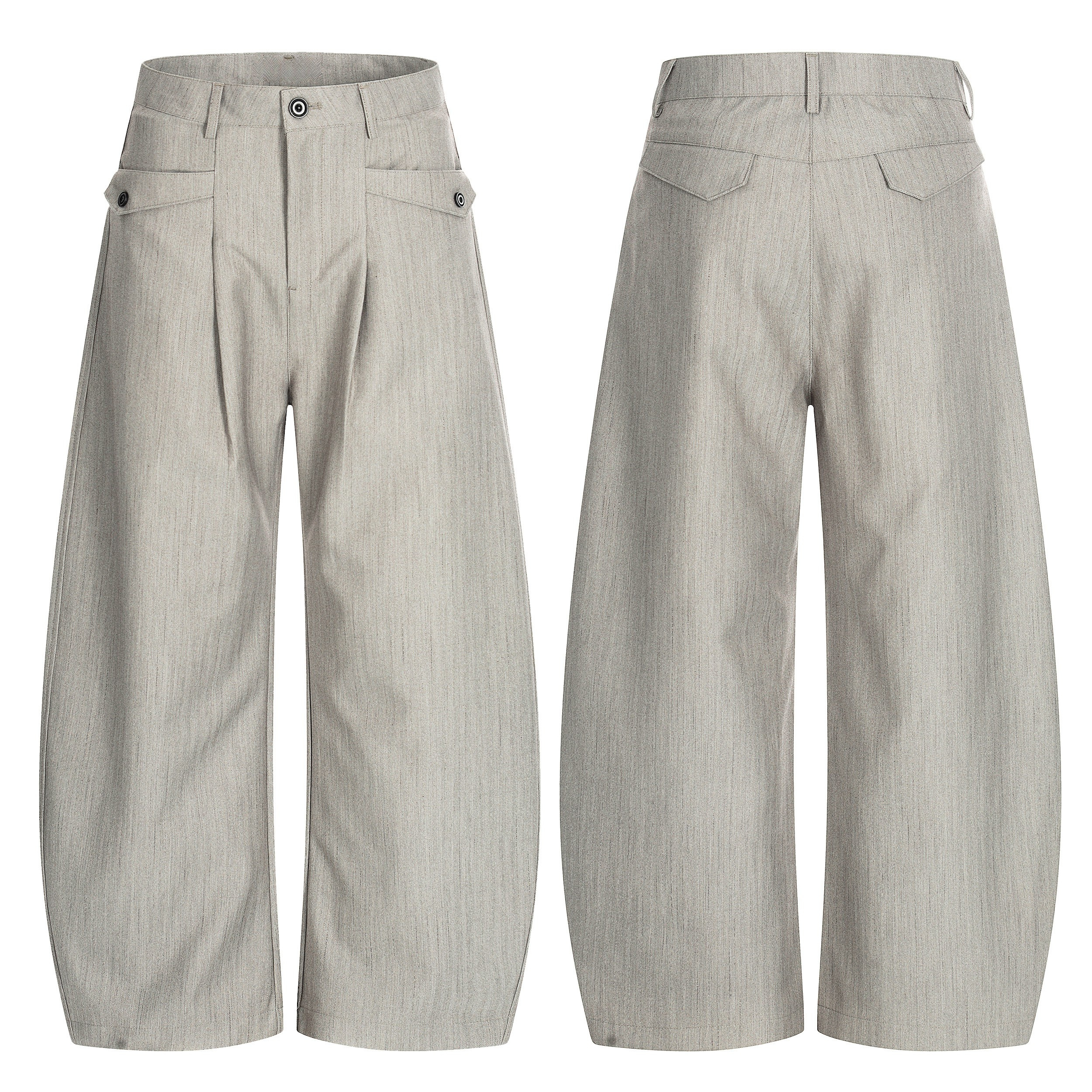 3-6-5.shop Wide-Leg Tailored Pants