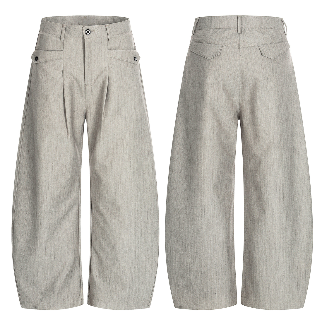 3-6-5.shop Wide-Leg Tailored Pants