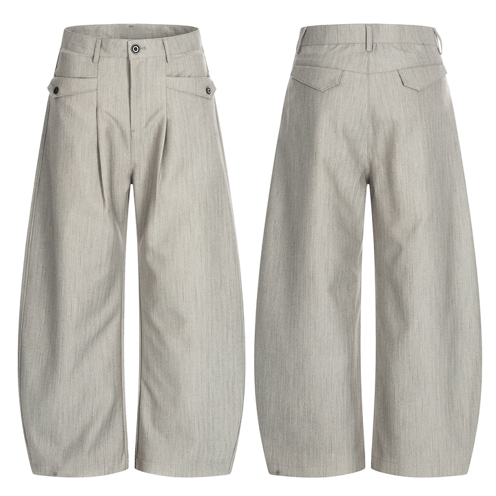 3-6-5.shop Wide-Leg Tailored Pants