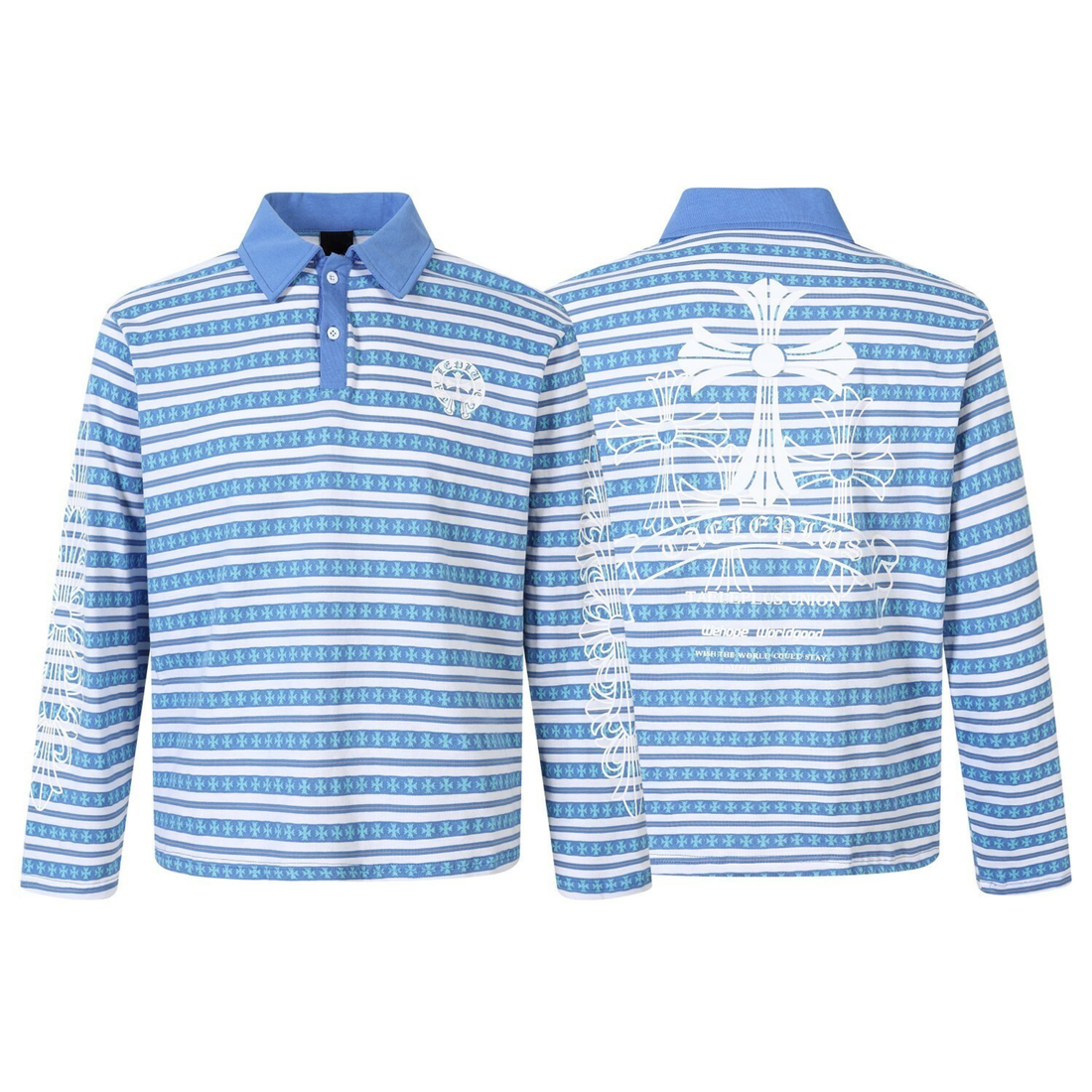 3-6-5.shop Heritage Stripe Long Sleeve Polo