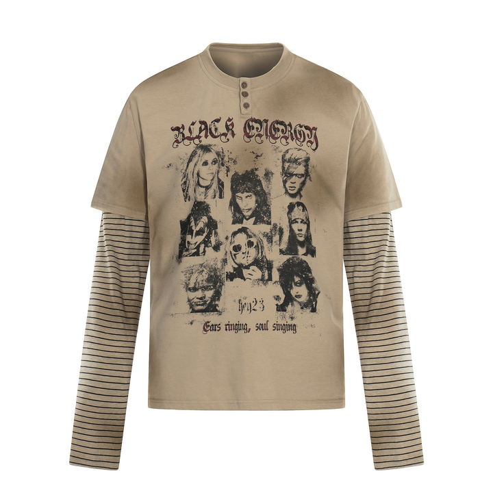 3-6-5.shop Vintage Portrait Layered Tee