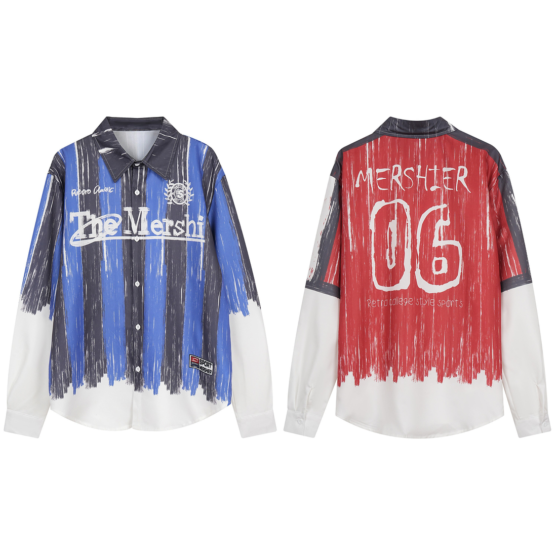3-6-5.shop Graphic Sport Button-Up Shirt