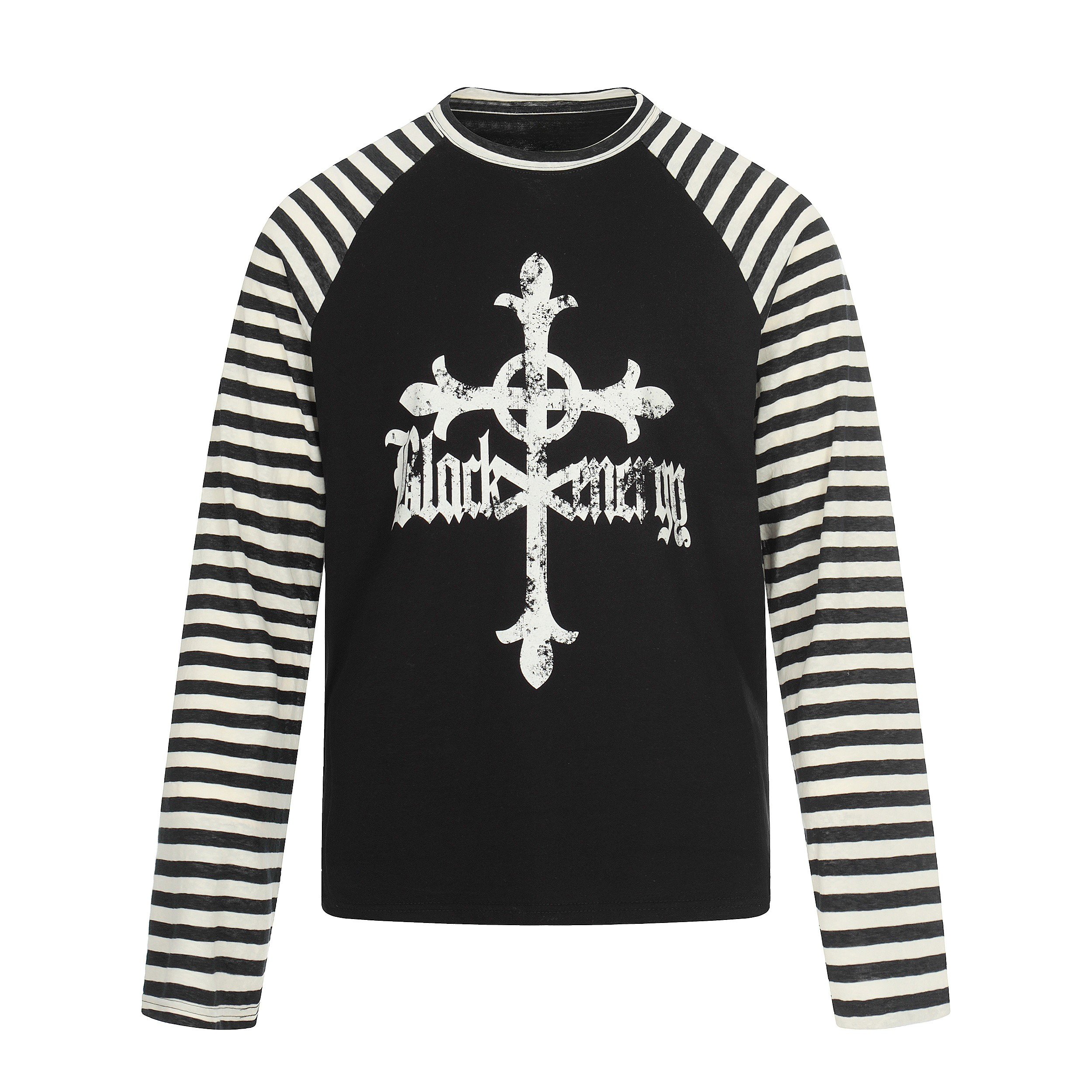 3-6-5.shop Cross Graphic Raglan Long Sleeve Tee