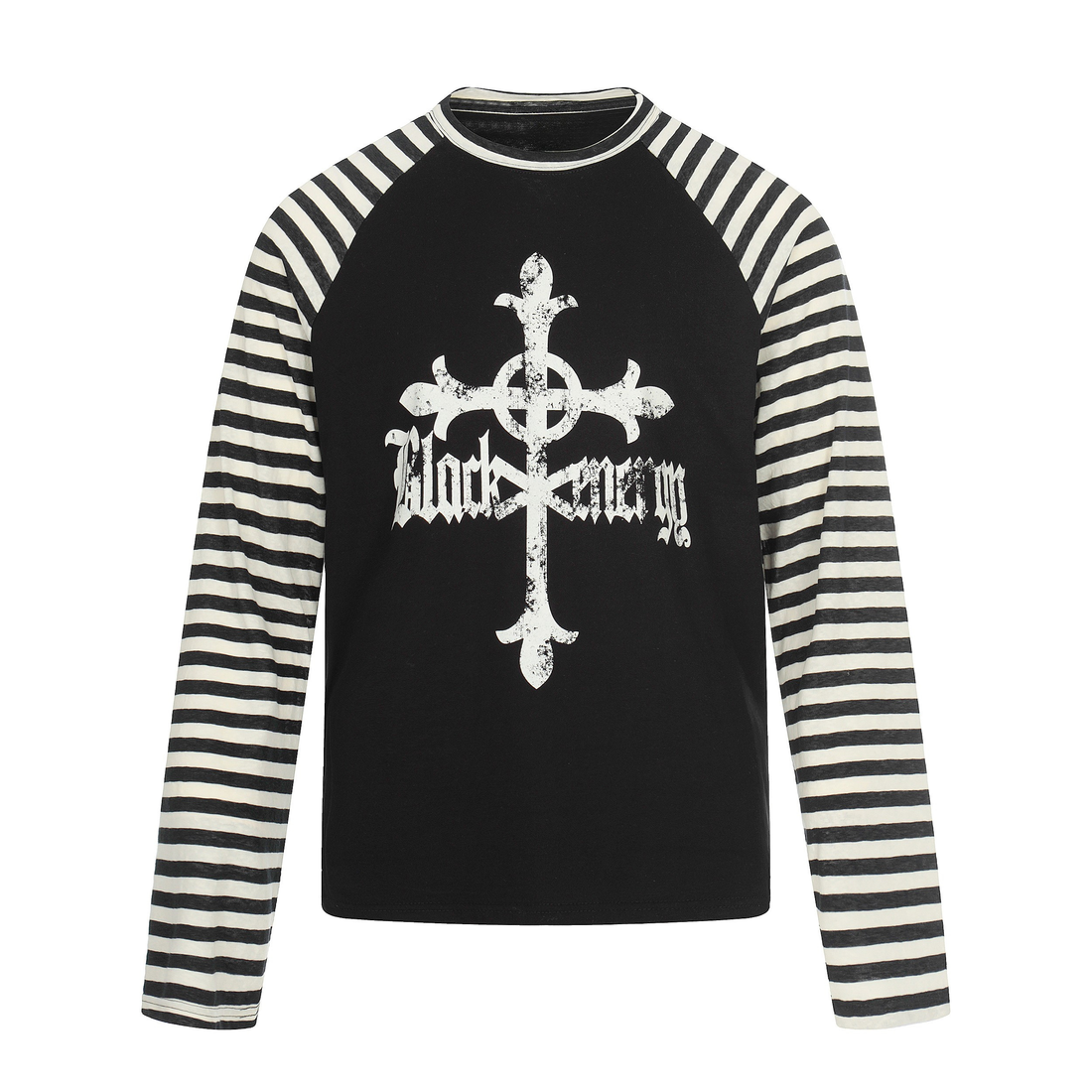 3-6-5.shop Cross Graphic Raglan Long Sleeve Tee