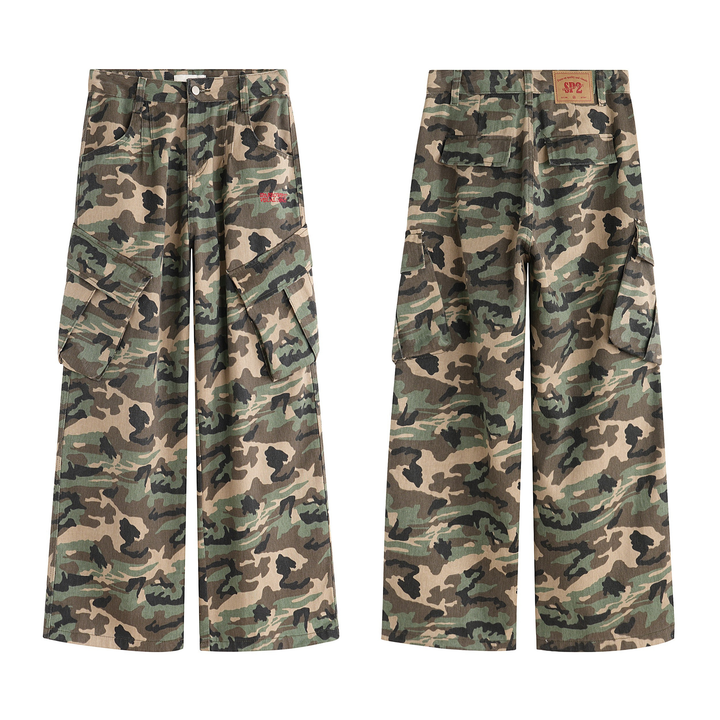 3-6-5.shop Classic Camo Cargo Pants