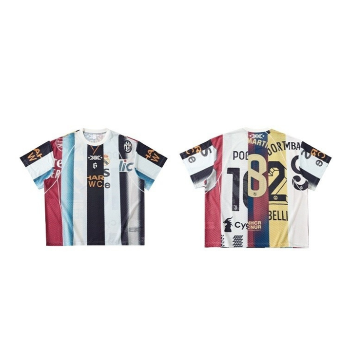 3-6-5.shop Vintage Football Patchwork Jersey
