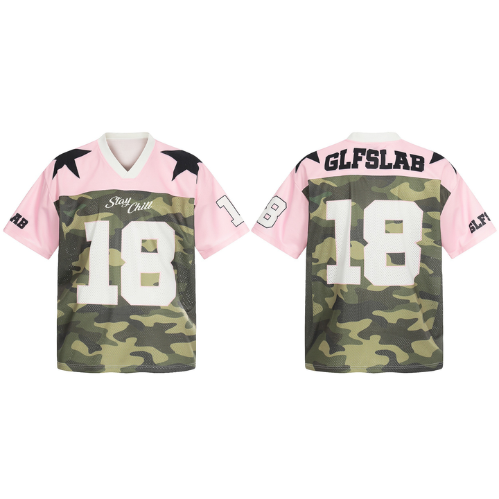 3-6-5.shop Pink Camo “18” Mesh Jersey
